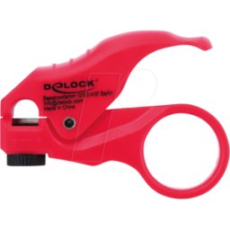 DELOCK 90996 - Herramienta de pelado para cables de red, roja