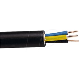 FREI NYY J3X2,5 100M - Cable subterráneo NYY-J - 3 x 2,5 mm², SW, 100 m.