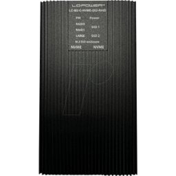 LC POWER LC-M2-C-NVME2X2R - Caja externa RAID SSD M.2 NVMe, USB 3,2