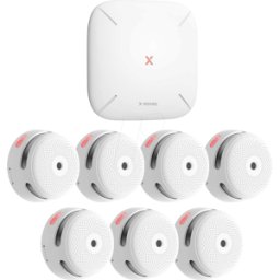 X-SENSE X-S FS71 - Detector de humos, radio RF, conectable en red, 7 unidades, con