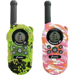 STABO 20080 - Radio PMR, juego de 2, rosa y verde
