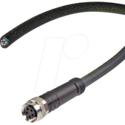 LED2WORK L2W 200100-24 - Cable de sensor, 5 m, 5 vías, conector hembra abierto/M8,