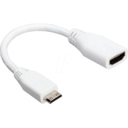 RPI MINI-HDMI 3 - Raspberry Pi - mini HDMI a HDMI, 10cm, blanco