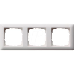 GIRA55 RA3 RWM - Montura en blanco puro opaco satinado, triple