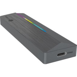 ICYBOX ICY IB-1826MCL-C - Caja externa M.2 NVMe / SATA SSD con USB 3,2, RGB