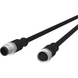 METZ CONNECT MC 142MEA12010 - Cable de sensor, M12, 8 polos, ac > KU, 1 m