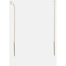 Gold & Roses Gold & Roses - Pendientes Sunrise Pearl de oro y perla. Blanco