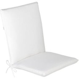 El Corte Inglés Cojín de asiento con respaldo bajo Basic . Blanco roto