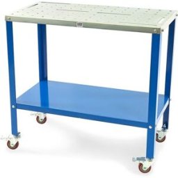 HBM Mesa de soldadura móvil profesional 91 x 46 cm
