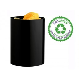 Papelera plastico archivo 2000 ecogreen 100% reciclada 18 litros color negro 260x335 mm