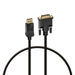PcCom Essential Cable DisplayPort a DVI 1m Negro