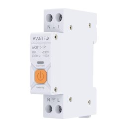 Dispositivo de Control Inteligente Avatto WCB16 Fusible Wi-Fi con Medición de Energía