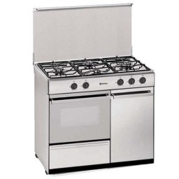 Cocina a Gas Meireles 4 Fuegos Horno 55L Acero Inoxidable