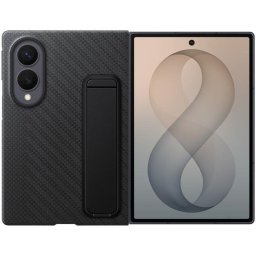 Funda para móvil Samsung Carbono Negra con soporte para Galaxy Z Fold8