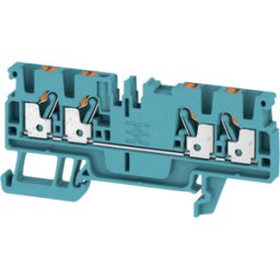 WEIDMÜLLER A4C 2.5 BL - Borne de paso Klippon® Connect, serie a azul