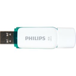 PHILIPS MEDIA PHI FM08FD75B - Memoria USB, USB 3,0 8 GB, Snow Edition Spring Green