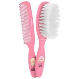 Beter Cepillo & Peine Bebe Rosa Lote 2 pz