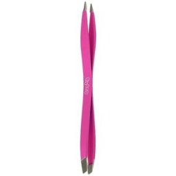 Beter Pinza Depilar doble Punta fina/ oblicua fucsia