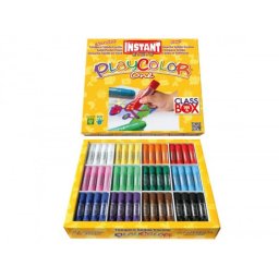 Tempera solida en barra playcolor escolar caja de 144 unidades 12 colores surtidos