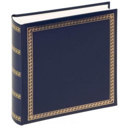 Álbum de fotos Walther Design Das schicke Dicke 26x25 100 páginas Azul Cuero