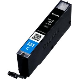 Cartucho de tinta Canon CLI-551 C Cian Rendimiento Estándar 304 páginas
