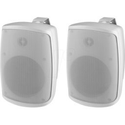 MONACOR MON WALL-04T/WS - Caja compacta de 2 vías, 100 V, 8 ohmios, IP65, 60 W, par