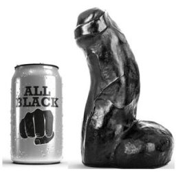 All Black Realistic Dong Negro 17cm 1ud