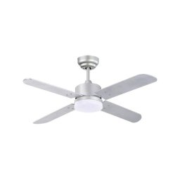 Ventilador de techo Bel Air Home Kenia DC LED 18W 4 aspas reversibles plata
