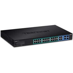 Conmutador de red TRENDnet TPE-5028WS 28 puertos Gigabit Web Smart PoE+