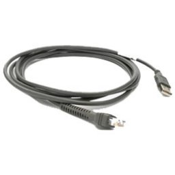 Cable USB A para lector de código de barras Zebra 2,1 m Gris