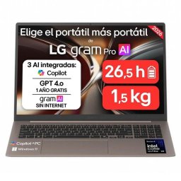 Portátil LG gram Pro 17Z90UB-H.AU96BN 17" Intel Core Ultra X9 388H 32GB 512GB SSD Intel Arc B390 Windows 11 Home