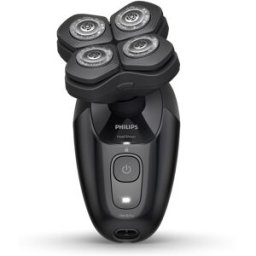 Philips Afeitadora para la cabeza Pro 5000, cabezal flexible 360, 60 min autonomía. Negro