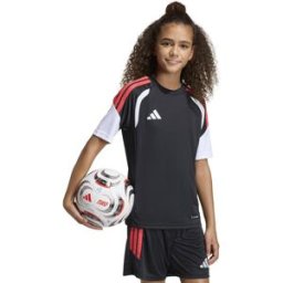 Adidas Camiseta de niños Tiro 26 League . (8 años) Negro / Rojo