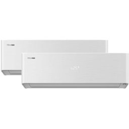 Hisense Aire acondicionado Multisplit 2x1 Inverter con 2.236 frig-h y 3.010 frig-h WiFi - 2AMW52QH912A. Blanco