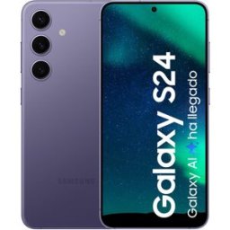 Samsung Galaxy S24 8GB + 128 GB móvil libre (Reacondicionado Grado A). (128 GB + 8 GB RAM) Violeta cobalto