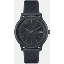 Lacoste Reloj de hombre 12.12 Move 2011242 de silicona negra. Negro