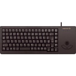 CHERRY G84-5400LUMDE-2 - Teclado, USB, negro, compacto, ratón de bola
