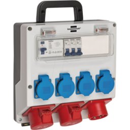 BRENNENSTUHL BRE 1154890010 - Unidad de distribución de energía montada en la pared, 16 A.