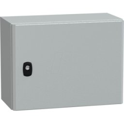 SCHNEIDER ELECTRIC NSYS3D3420P - Carcasa de acero S3D puerta sólida con placa de montaje 300 x 40