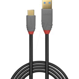 LINDY 36913 - Cable USB 10Gbit/s, línea anthra, Un macho a C macho, 2,0m