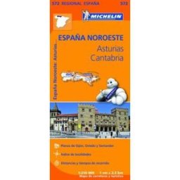 Michelin España Portugal S.A. Mapa Regional España Noroeste: Asturias, Cantabria