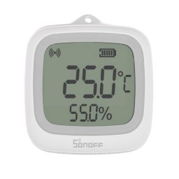 Sensor de Temperatura y Humedad Sonoff Zigbee Pantalla LCD 2.2" IP65 Alta Precisión