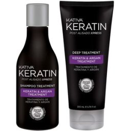 Kativa Set Tratamiento Keratin Post Alisado Xpress 2 Unidades 2 Piezas