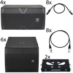 DAS Audio Vantec 4x20A/6x118A Bundle Negro