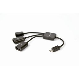 Hub USB Gembird 2 puertos USB 2.0 Micro-B modelo UHB-OTG-02 Conexión OTG y alimentación adicional