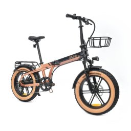 Bicicleta eléctrica YOUIN Dallas BK1650 Fat plegable 250W 60km aluminio suspensión 20