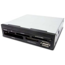 Lector de tarjetas CoolBox CR-400 V2 interno negro USB 2.0 3.5" compatible multiformato