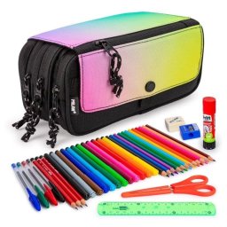 Estuche Triple Milan Sunset Pack Escolar 36 Utensilios