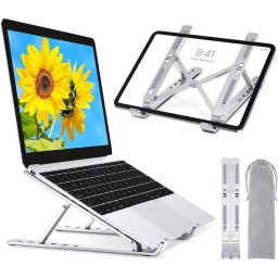 Techly ICA-TBL 134TY Soporte para ordenador portátil Mesa 10 a 16" Altura 55-155 mm Plata