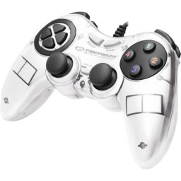 Gamepad Esperanza EGG105W Blanco con Vibración USB para PC/PS2/PS3